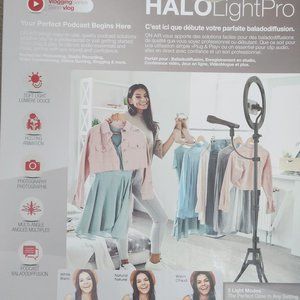 Halo Lightpro, 10inch Ring Light with Tripod(1.5m)  and Microphone (flexible sta